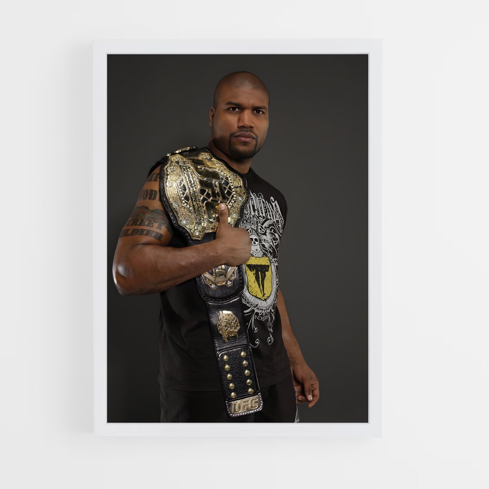 Poster Rampage et le Ceinture d'Or – affiche MMA (vue 3)